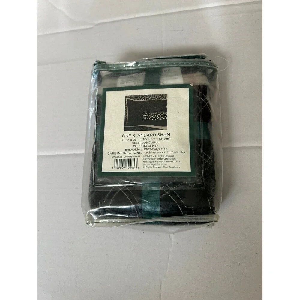 Waverly Home Black Pillow Sham Standard